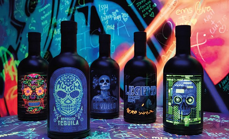 Foil labels wow with blacklight impact