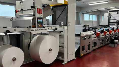 Macedonian label converter installs Martin unwind/splicer