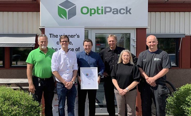 EGP partnership certificate awarded to OptiPack