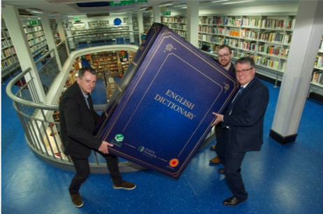 Giant dictionary promotes cartonboard