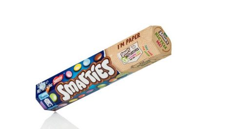 Smarties carton tube