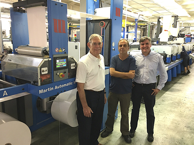 Spanish label converter fits Martin Automatic to its Gallus presses