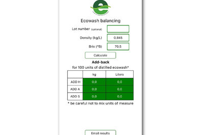 Smart balancing with Ecowash app