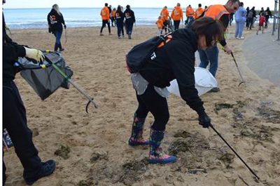 Ultimate Group cleans up the beach