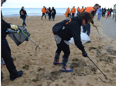 Ultimate Group cleans up the beach