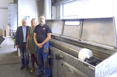 Model installs Flexo Wash’s 200th Anilox Roll Cleaner