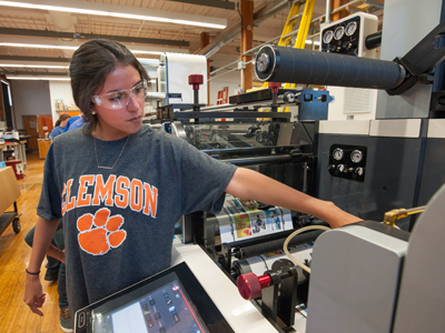 Nilpeter gifts press to Clemson University